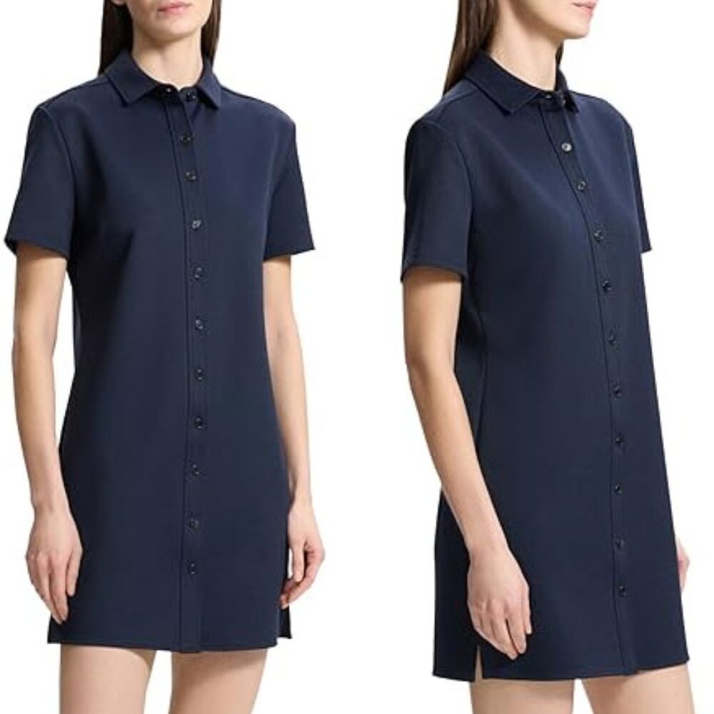 Theory Pique Shirt Dress